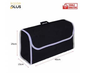 Bagaj Çantası Bagaj Düzenleyici Orta Boy Gri Kenar KalitePLUS