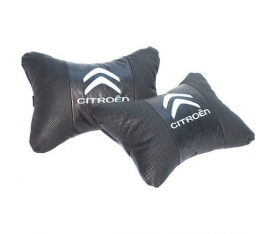 Citroen Logolu Premium Boyun Yastığı Lüx Suni Deri KalitePlus